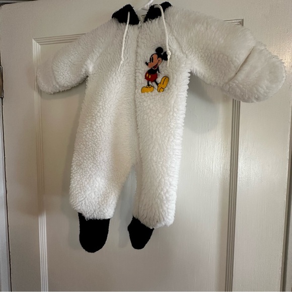 Vintage Obion Disney infant fuzzy fleece jumper, Mickey and Friends. - Picture 3 of 5
